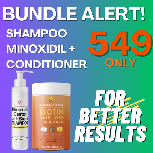 [BUNDLE] LF Young Minoxidil Hair Grower Shampoo and LF Young Biotin Conditioner with Vit. E