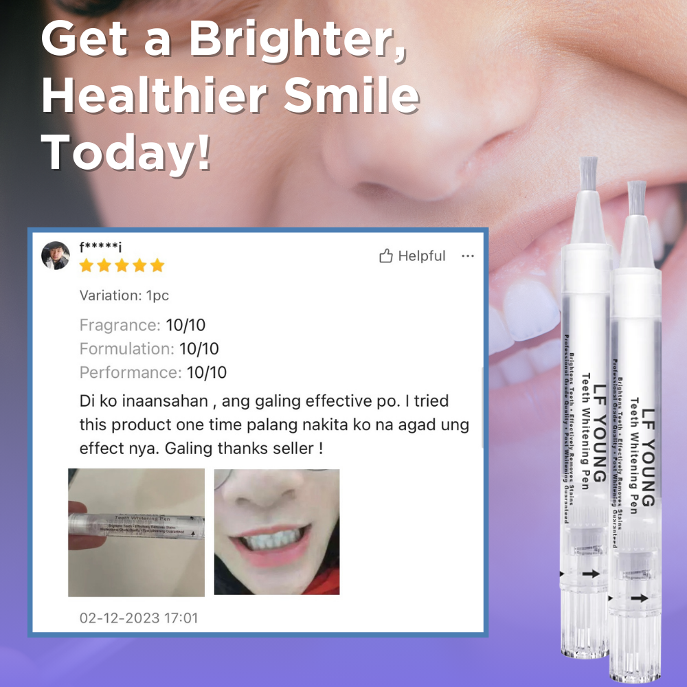 Teeth Whitening Gel Pen Instant Teeth Whitening Removes Stains for Fresh Breath by LFYoung 5mL